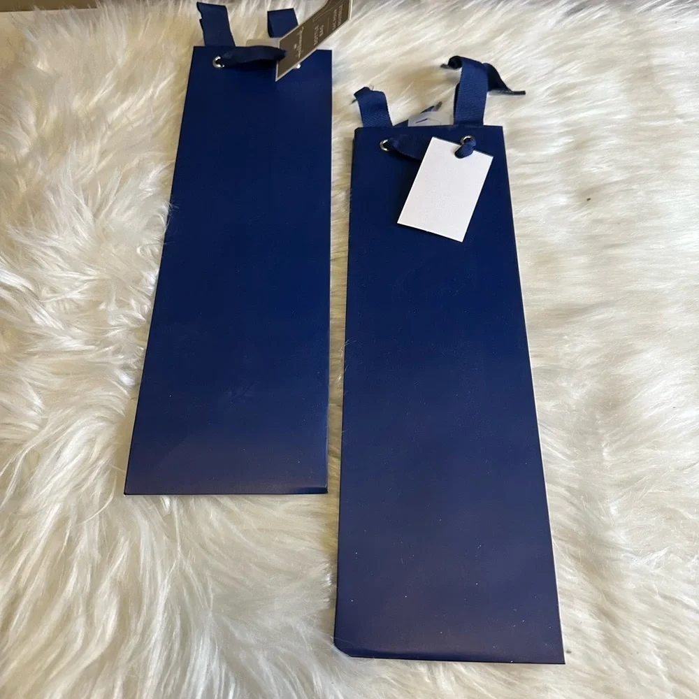 🩷5/$10 Blue Gift Bags with Ribbon Handles